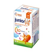 alt DOZ Product JuniorVit, tabletki do ssania, smak mandarynkowy, 30 szt.