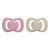 B.box, symetryczny smoczek silikonowy 0-6 m., Berry + Blush, 2 szt.