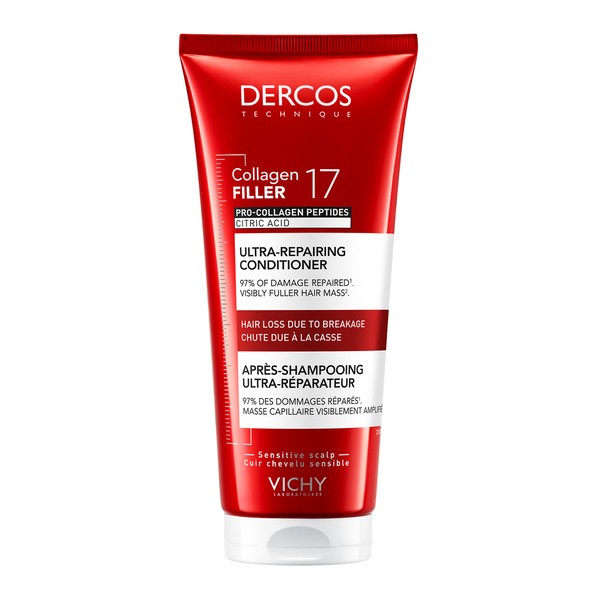 Vichy Vichy Dercos, Collagen 17 Filler, odżywka ultra-regenerująca do włosów, 200 ml
