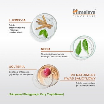Himalaya Acne Clear+, punktowy preparat na zmiany trądzikowe, 15 ml