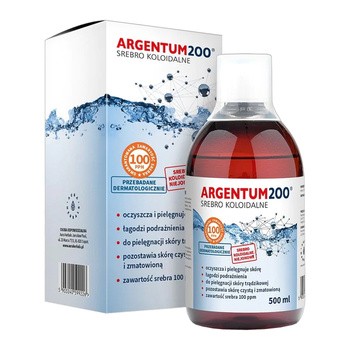 Argentum 200 (100ppm), srebro koloidalne, tonik, 500 ml