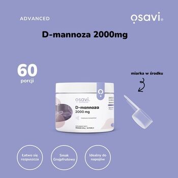 Osavi, D-mannoza 2000 mg, proszek, 120 g