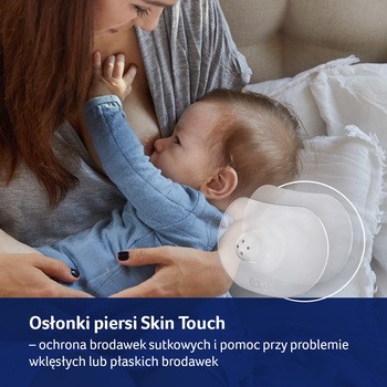 Canpol Lovi Skin Touch, silikonowe osłonki na piersi, rozmiar S, 2 szt.