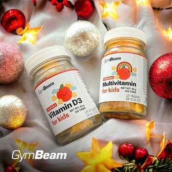 GymBeam Multiwitamina do ssania dla dzieci, tabletki, 120 szt.