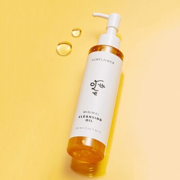 Ottie Sunflower Minimal Cleansing Oil, oczyszczający olejek do twarzy z olejem ze słonecznika, 155 ml