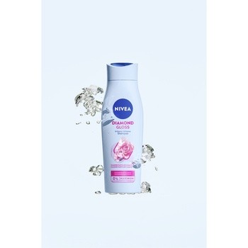 Nivea Diamond Gloss, szampon pielęgnujący do włosów, 400 ml