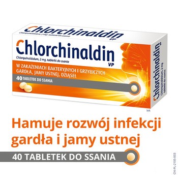 Chlorchinaldin  VP, 2 mg, tabletki do ssania, 40 szt.