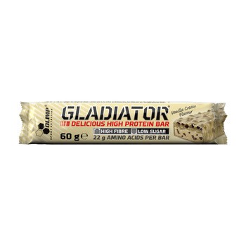 Olimp Gladiator High Protein Bar, baton, smak waniliowy, 60 g