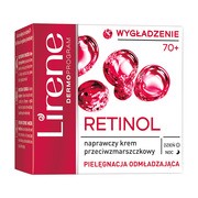 Lirene Dermoprogram Wygładzenie Retinol, naprawczy krem przeciwzmarszczkowy 70+, 50 ml        