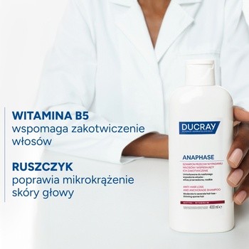Ducray Anaphase, szampon przeciw wypadaniu włosów, 400 ml