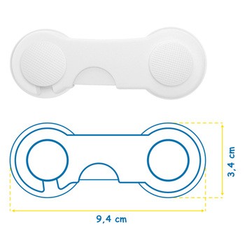 Sipo, blokada do szaf i szuflad na zatrzask, 10 szt.