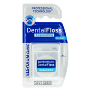 Elgydium Dental Floss, nici dentystyczne, pęczniejące, miętowe, 25 m