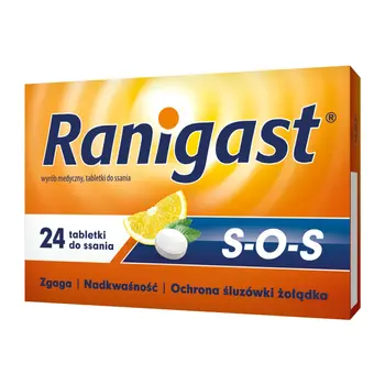 Ranigast S-O-S, tabletki do ssania, 24 szt.
