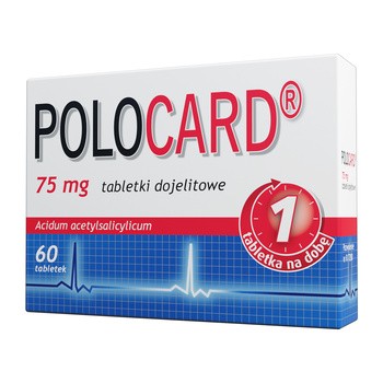 Polocard, 75 mg, tabletki dojelitowe, 60 szt.