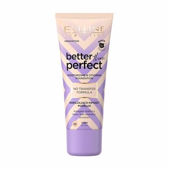 Eveline Cosmetics Better Than Perfect, nawilżająco-kryjący podkład z formułą No Transfer, 05 Creamy Beige, 30 ml