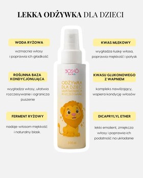 Bosko Cosmetics, odżywka dla dzieci, ułatwiająca rozczesywanie, 100 ml