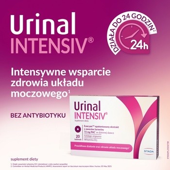 Urinal Intensiv, tabletki, Solidago virgaurea, 20 szt.