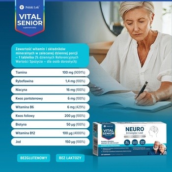 Vital Senior Neuro B-complex + Jod, tabletki, 30 szt.