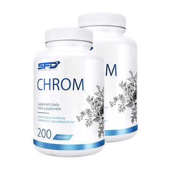 Zestaw 2x SFD Chrom, tabletki, 200 szt.