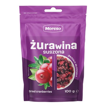 Moreso, żurawina suszona, 100 g