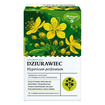 Herbapol Poznań Dziurawiec, herbatka ziołowa w torebkach do zaparzania, saszetki, 30 szt.