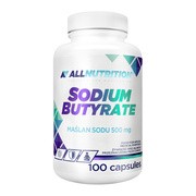 Allnutrition Sodium Butyrate, Maślan sodu 500 mg, kapsułki, 100 szt.
