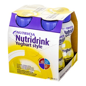 Nutridrink Yoghurt style, płyn o smaku waniliowo-cytrynowym, 4 x 200 ml