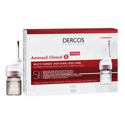 Vichy Dercos Aminexil Clinical 5, kuracja przeciw wypadaniu włosów dla kobiet, 6 ml, 21 ampułek