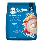 Gerber, kaszka bezmleczna ryżowa, banan, malina, 6 m+, 160 g https://azcdn.doz.pl/image/d/product/5c3b1204-scale-180x180.png