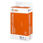 DOZ PRODUCT Rękawice lateksowe, bezpudrowe, rozmiar S, 10 szt.