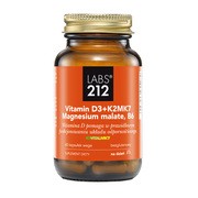 LABS212 Vitamin D3+K2MK7+Magnesium malate+B6, kapsułki, 60 szt.