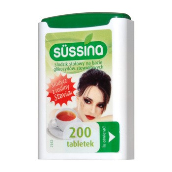 Sussina Stevia, słodzik, tabletki, 200 szt.