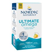 Nordic Naturals, Ultimate Omega, 1280 mg, smak cytrynowy, kapsułki, 180 szt.        