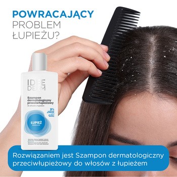 Idee Derm, dermatologiczny szampon przeciwłupieżowy, 300 ml