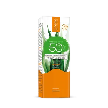 Lirene Dermoprogram, emulsja ochronna do twarzy, SPF 50, 50 ml