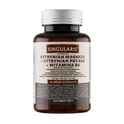 Singularis Cytrynian Magnezu + Cytrynian potasu + Witamina B6, tabletki, 60 szt.