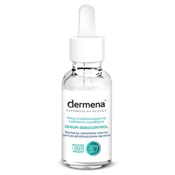 Dermena Sebocontrol, serum do włosów przetłuszczających się, osłabionych i wypadających, 50 ml