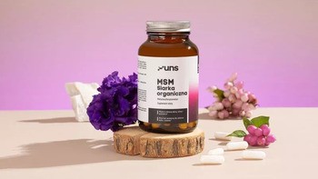 Uns MSM Siarka organiczna, kapsułki twarde, 90 szt.