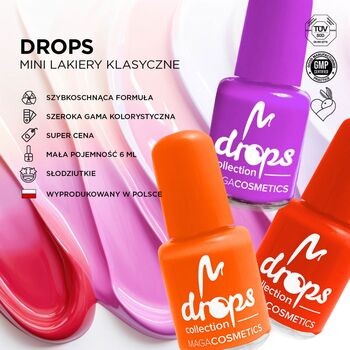Maga Cosmetics, Teen Drops InstaQueen V.02, zestaw lakierów do paznokci, 6 x 6 ml