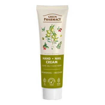 Green Pharmacy, oliwa z oliwek i jagody goji, krem do rąk, 100 ml