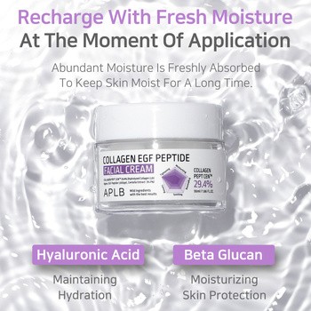 APLB Collagen EGF Peptide Facial Cream, krem ujędrniający do twarzy z kolagenem i peptydami EGF, 55 ml