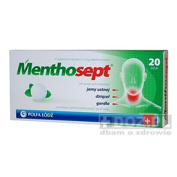 Menthosept, tabletki do ssania, 1,5 mg, 20 szt
