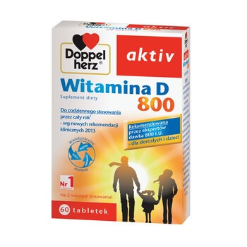Doppelherz aktiv Witamina D 800, tabletki, 60 szt.
