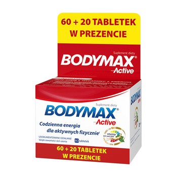 Bodymax Active, tabletki, 60 szt. + 20 szt.