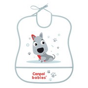 Canpol Babies, śliniak zmywalny miękki CUTE ANIMALS piesek, szary, 1 szt. https://azcdn.doz.pl/image/d/product/ce8e5f1b-scale-180x180.png
