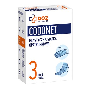 DOZ PRODUCT Codonet siatka elastyczna, opatrunkowa 3, 1 szt.