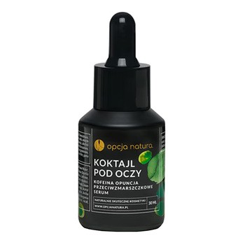 Opcja Natura, przeciwzmarszczkowe serum pod oczy, Kofeina & Opuncja, 30 ml