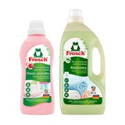 Zestaw Frosch, aloesowy żel do prania dla skóry wrażliwej, 1500 ml + Frosch, koncentrat do płukania tkanin, owoc granatu, 750 ml https://azcdn.doz.pl/image/d/product/ab558852-scale-180x180.png