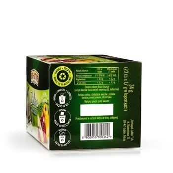 Big-Active, Zielona herbata w torebkach z pigwą i granatem, 30 g (1,5 g x 20 szt.)