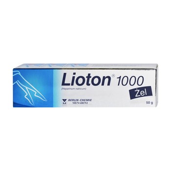 Lioton 1000, 8,5 mg (1000 j.m.)/g, żel, 50 g